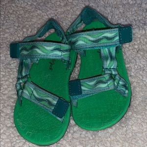 Rubber Sole Green Shoes